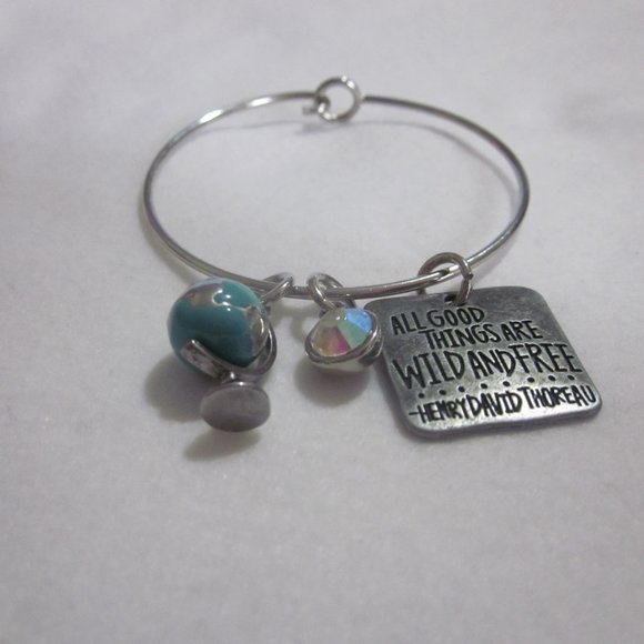 Charm Bangle Bracelet. - Picture 3 of 3